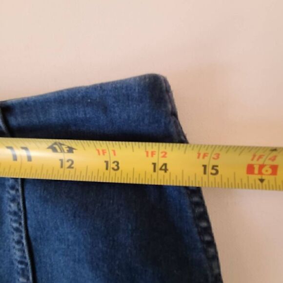 Free People Women's Mini Denim Skirt Back Zip Casual High Rise Blue Size 8 - Picture 8 of 10